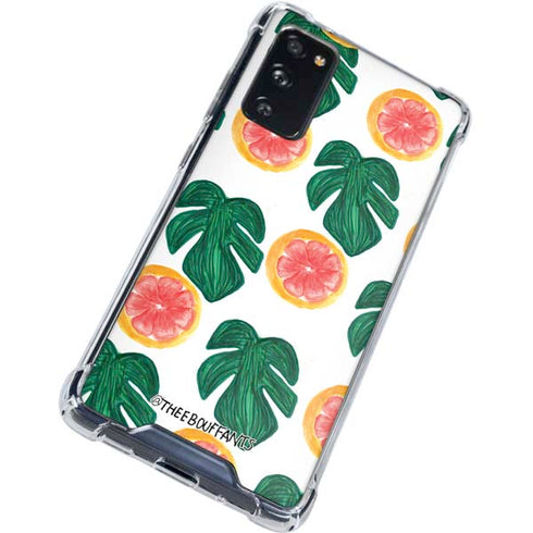 Bouffants and Broken Hearts Tropical Leaves and Citrus Galaxy S20 FE Clear Case